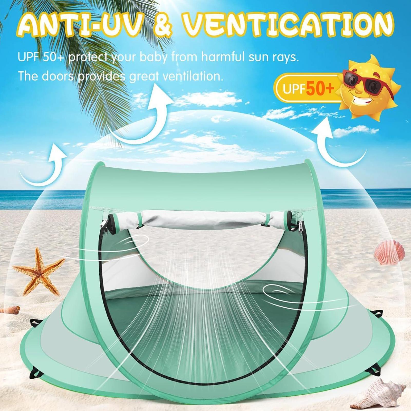 Kids Outdoor Play Tent - Baby Beach Tent Portable Shade Pool